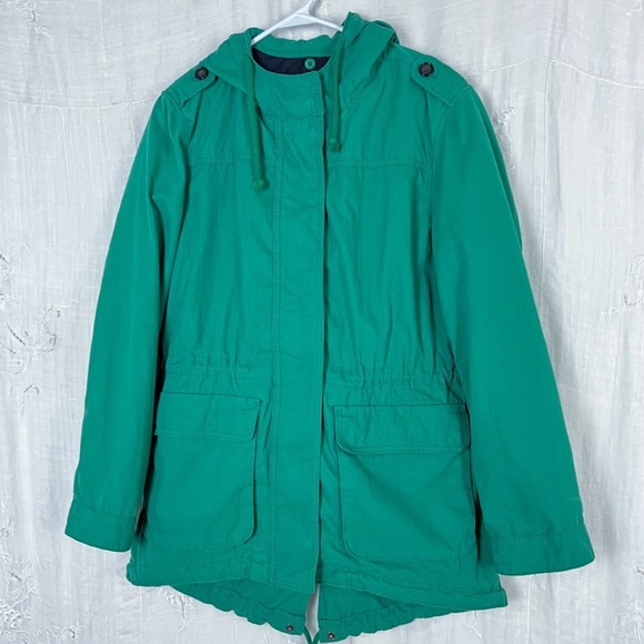 Old Navy Kelly Green Hooded Jacket Zip Out Lining 🎉Host Pick🎉 - Picture 5 of 10